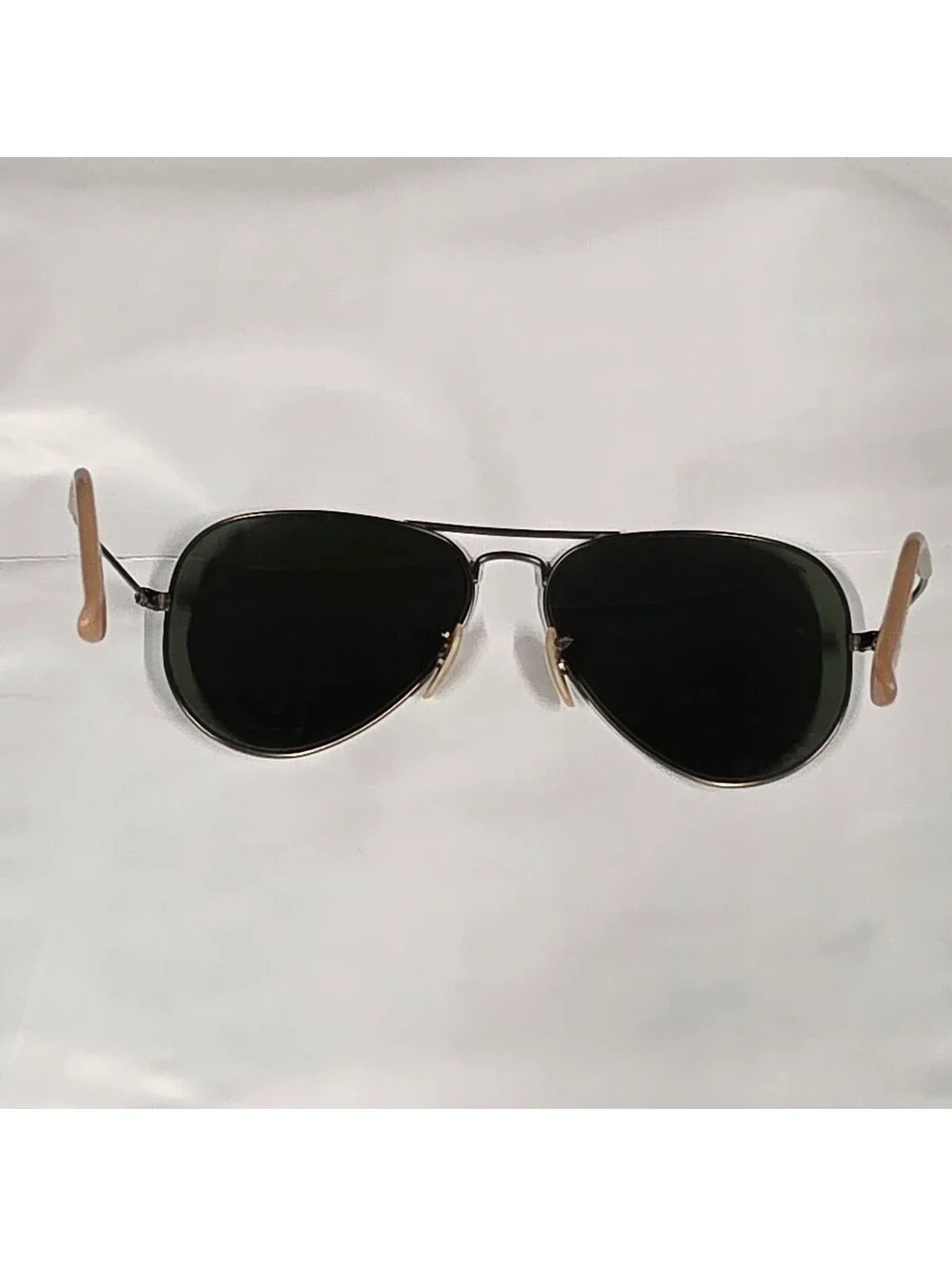Aviator Flash Sunglasses Large Metal Rose Frame Blue Lenses RB3025